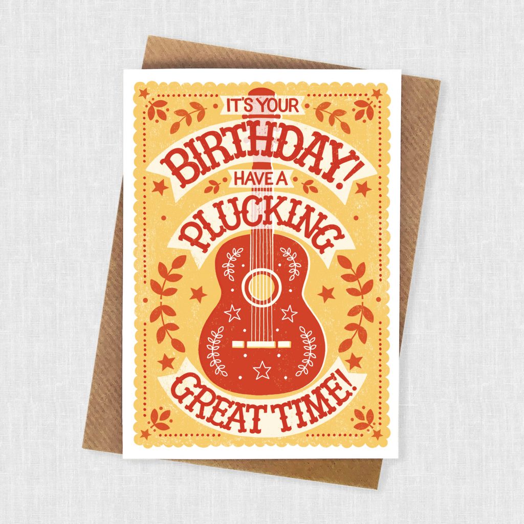 Guitar Birthday Card : Alexandra Snowdon