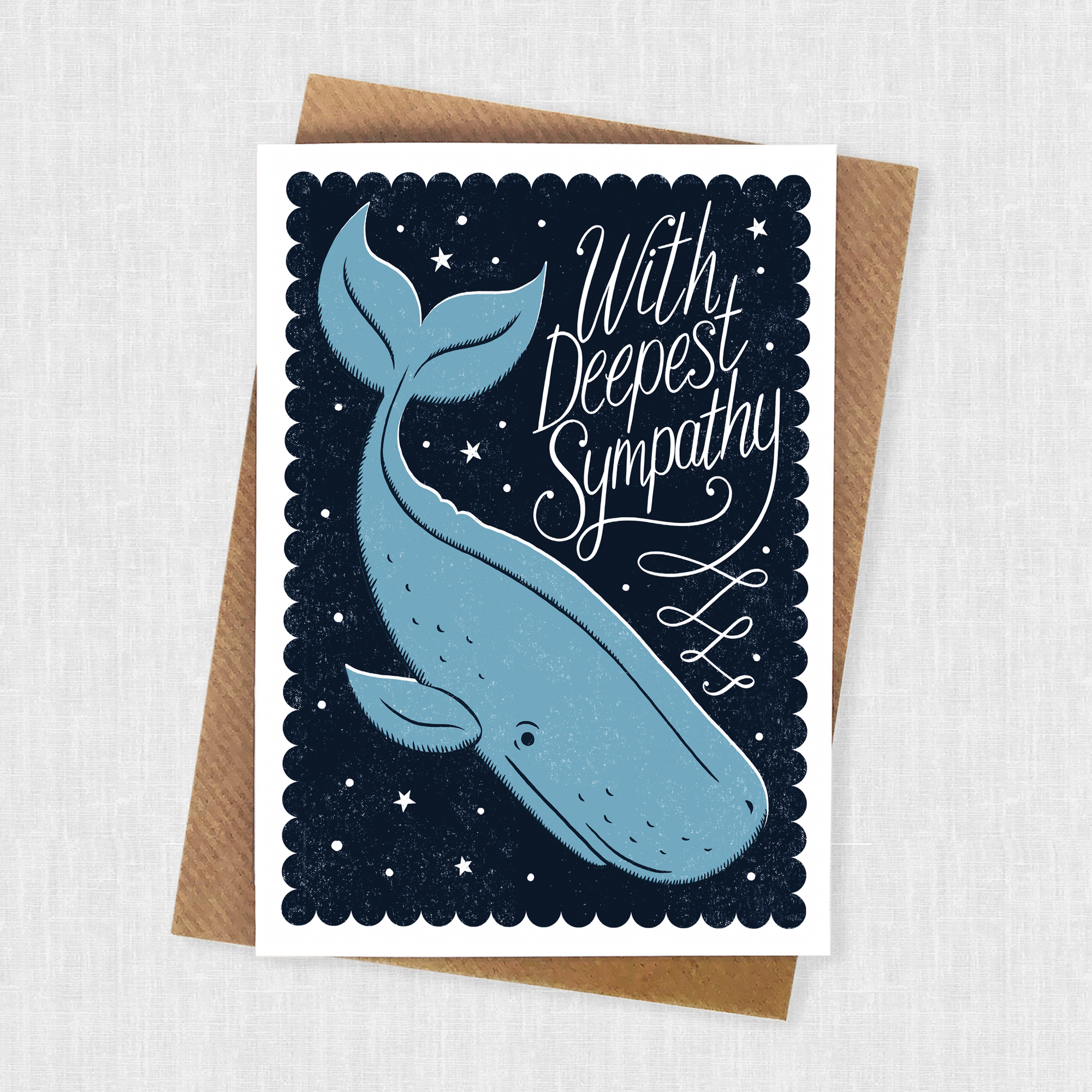 blue whale sympathy card
